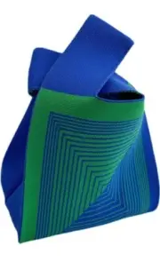 Modern Geometric Print Mini Wrist Tote Bag New