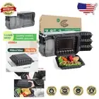 65 Pack Reusable Meal Prep Containers - 3 Compartment, Microwave & Freezer Safe