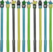 Maydahui 12PCS Cactus Gel Pen Cute Cartoon Potted Plant Pens Red Flower Bear Ball Mountain Style Black Ink for School Home OfficeStyle Black Ink for School Home
