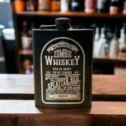 Halloween Themed Zombie Whiskey 8 oz Flask
