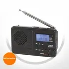 Rechargeable Portable Radio AM/FM/SW Radio LCD USB with MP3 digital Clock AR1721