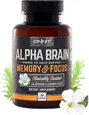 Brand New Onnit Alpha Helps Support Brain Memory Focus 14 Capsules Exp 05/2026+