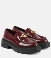 [Jimmy Choo] Jimmy Choo Marlow embellished leather loafers AU 7.5 burgundy