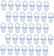 GARVALON 150 Pack Acrylic Baby Pacifiers Delicate Mini Pacifiers for Baby Shower Decor Safe Easy to Use for Boys and Girls