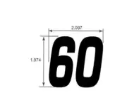 Genuine Ariens Max Zoom Zero Turn Mower Decal, Deck Size 60 Part# 03818400
