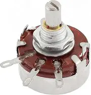 Aexit WTH118 (Potentiometer) Single Turn Linear Pot Rotary Taper Carbon Potentiometer 2W (27ry742qf87) 22K Ohm