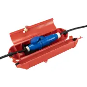16A MAINS PLUG COUPLER ADAPTER SAFEBOX WEATHER PROOF extend mains hookup leads