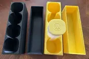 YELLOW 3DP Silver Maple Mini Monster Box Holds 4 CA Mint Tubes Coin Storage