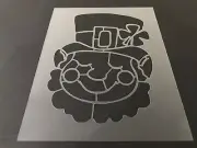 St. Patrick's Day #2 Stencil 10mm or 7mm Thick, 4 leaf clover, Leprechaun, Beer