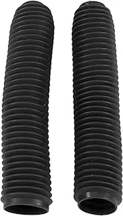 Front Fork Cover,Pair Motorcycle Front Fork Shock Boots Dust Cover RM125 DR250 DRZ400 400 (Black)