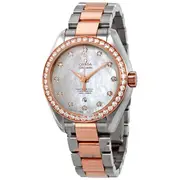 Original Omega Seamaster Aqua Terra Automatic Chronometer Diamond Ladies Watch 23125342055005