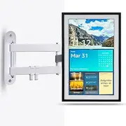 Mount for Echo Show 15 | Swivel and Tilt to Improve Viewing Angle | Adjustable Wall Mounting Bracket Alexa Accessories | Easy Installation | White