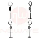 NEWAVE 3 Colour Dimmable Rotatable 8'' LED Ring Light Phone Holder Roundel Stand