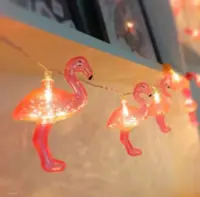 在飛比找Yahoo!奇摩拍賣優惠-INPHIC精選燈具-紅鶴燈串 紅鶴 火鶴 裝飾燈 燈串 燈