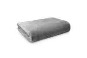 Ardor Boudior King Bed Lucia Luxury Plush Velvet Blanket Home Bedding Silver