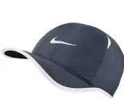 NEW! NIKE Adult FEATHERLIGHT DRI-FIT Tennis/Golf Cap/Hat-Thunder Blue 679421-471