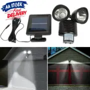 22 LED Solar Powered Outdoor Motion Flood Lamp Security Sensor Garage Dual Light