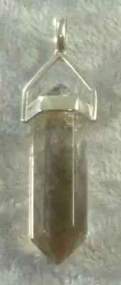 Smoky Qtz Double Terminated Sterling Silver Pendant