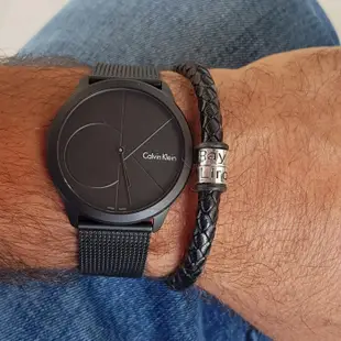 【Calvin Klein】CK手錶 K3M514B1 經典LOGO款 米蘭錶帶男錶 全黑 40mm 台南 時代鐘錶
