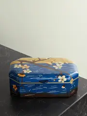 [Silvia Furmanovich] Silvia Furmanovich - Marquetry Wood Jewelry Box - Blue - One size One size Blue