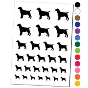 English Springer Spaniel Dog Solid Temporary Tattoo Water Resistant Set