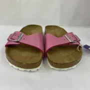 Birkenstock New w/ Box Madrid Icy Metallic Fuchsia Tulip Birko-Flor Regular
