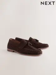 Brown Woven Loafers (AA7979) | $106