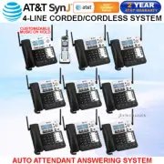 AT&T SynJ SB67138 DECT 6.0 4-LINE CORDED PHONE-1 CORDLESS+8 CORDLESS DESKSETS