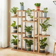 Super Large Wooden Plant Stand Indoor Flowerpot Display Shelf Garden Planter