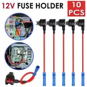 12V Low Profile Add A Circuit Fuse Tap Car Mini Fuse Blade Fuse Box Holder Kit