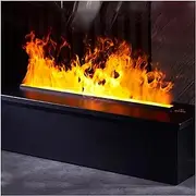 Electric Fireplace 59 Inch Electric Fireplace Home 3D Atomization Electric Fireplace Super Long Simulation Flame Electric Fireplace Modern Living Room Embedded Electric Fireplaces Linear Fireplace (S