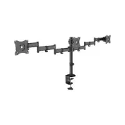 Kantek Articulating Triple Monitor Arms, for 13" to 27" Monitors, 360 Deg Rot...