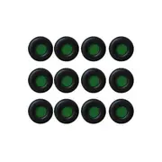 Yealink YHA-LEC New Version Replacement Leather Ear Cushion for WH62/WH66, Black, 12 PCS included, Compatible With Old and New WH62 Headset Design