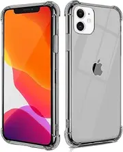 Compatible with iPhone 11 pro MAX 6.5 Inch (2019) Case, Clear Protective Heavy Duty Case with Soft TPU Bumper [Slim Thin] Case for iPhone 11 pro MAX 6.5 Inch (2019)-Crystal Clear