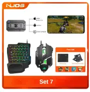 M1 Pro Mobile Controller Gaming Keyboard Mouse Converter BT V5.0 Programmable Adapter Support IOS Android System Set 7