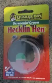 Quaker Boy Screamin’ Green Hecklin’ Hen Turkey Mouth Diaphragm Call 19105