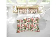 3D Flowers Birds Leaves Pattern Quilt Cover Set Bedding Set Duvet Cover Pillowcases WJ 1329