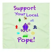 "Support Your Local Pope" Bandana Funny Goofy Joke Catholic Parody