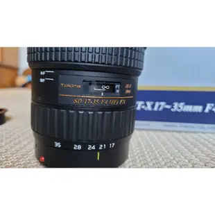 Tokina AT-X PRO FX 17-35mm F4 PRO FX for Canon 全片幅單眼鏡頭 限面交自取