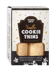 4 Boxes Trader Joe's Vanilla Cookie Thins 9oz Each Box