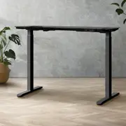 Oikiture Standing Desk Leg Frame Dual Motor Black