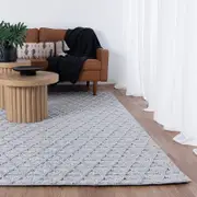 Brand Ventures Himalaya Mosaic Tribal Grey Wool Rug