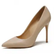 Spring Party Wedding Woman High Heels Genuine Leather Pointed Toe Elegant Shoes