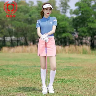 SSV高爾夫GOLF服裝套裝上衣短裙女運動短袖短裙緊身透氣吸汗夏季新款