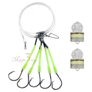 Deep Drop Fishing Rig Deep Sea Lights Fishing Circle Hooks 6/0 7/0 8/0 9/0