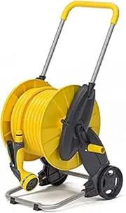 Portable Hose Pipe Reel,Garden Hose Reel Cart with Wheels Reel Cart Tools Outdoor Yard Water Planting Truck Water Planting Garden Hose Holder Hose,One Color-30M Hose
