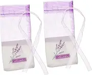 Cabilock 30pcs Lavender Sachets Pouch Potpourri Bags for Drawer Flower Printing Fragrance Sachet Bags for Saving Dried Herbs