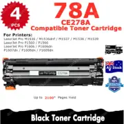 4x Compatible Toner CE278A 78A For HP LaserJet M1536 M1536dnf P1566 P1606 P1560