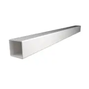 Think Fencing 127mm White PVC Blank Post For 2340 x 1800mm Mystique and Mystique with Lattice fence panel