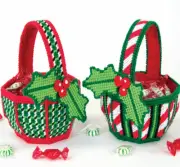 Mary Maxim Holiday Baskets Plastic Canvas Kit